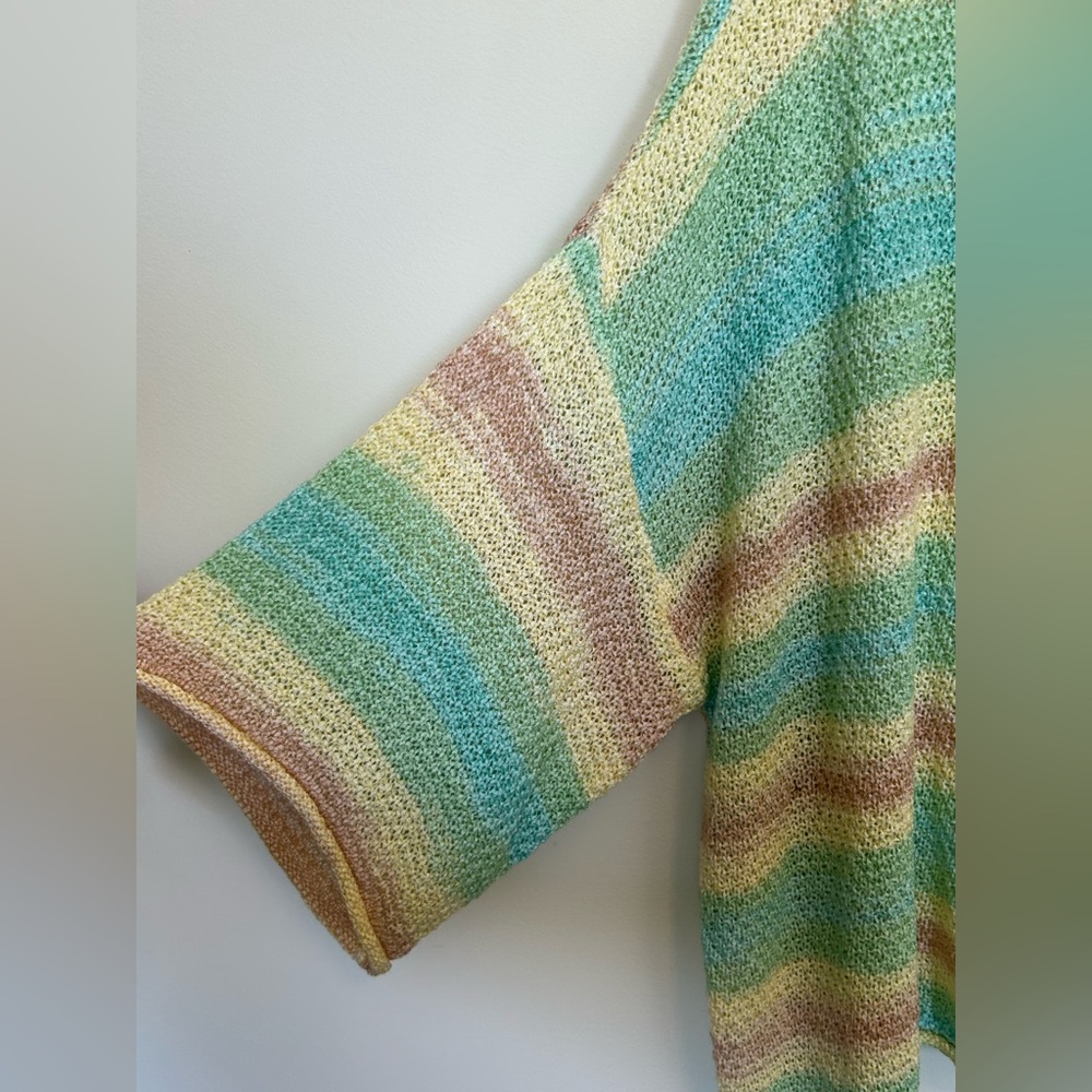 Pol Siesta Key Oversized Pullover Multicolored V-… - image 8